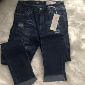 AG NWT THE KATE slim straight jeans size 14 girls